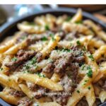 Philly Cheesesteak Pasta