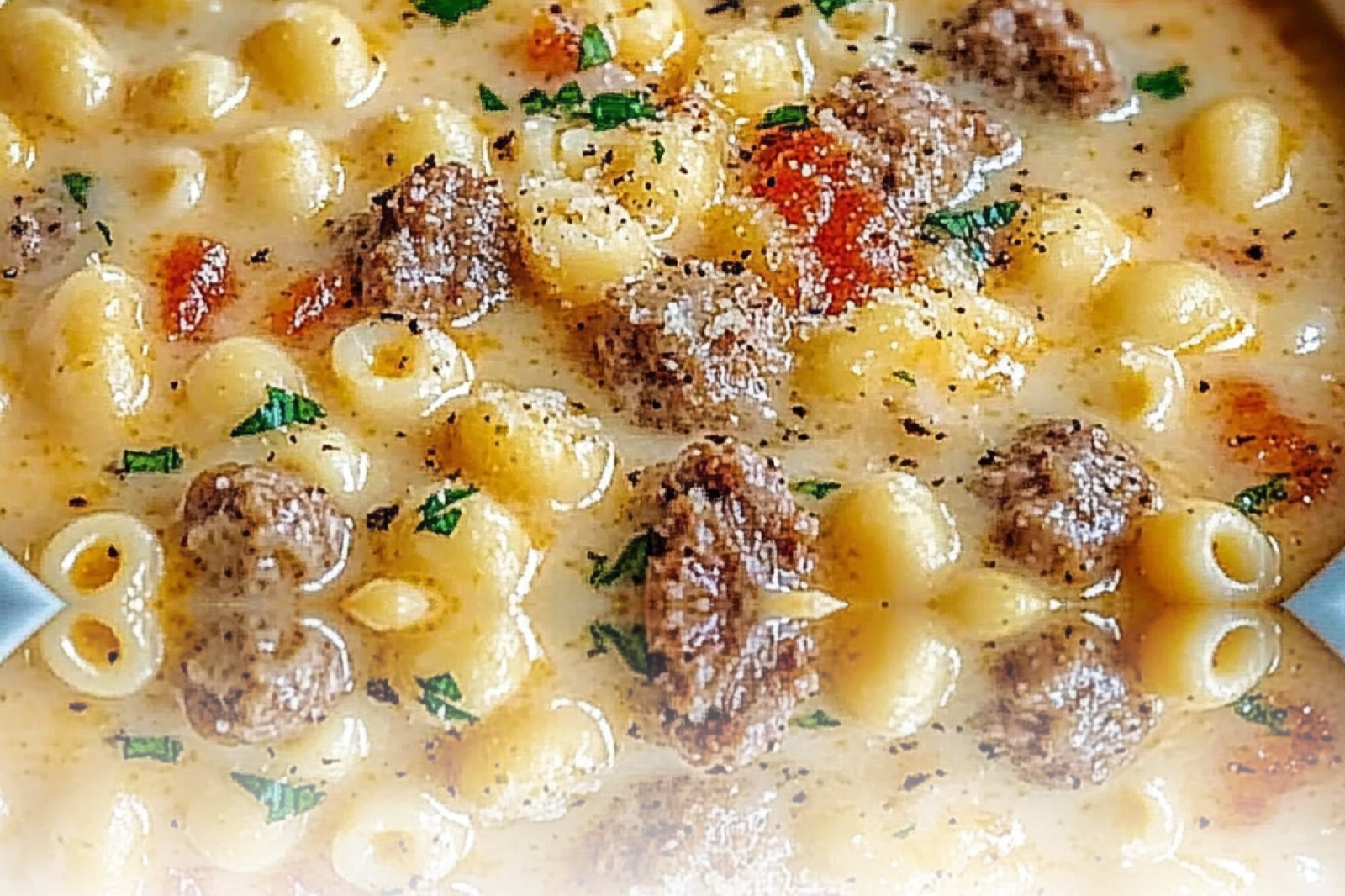 Creamy Parmesan Italian Sausage Ditalini Soup