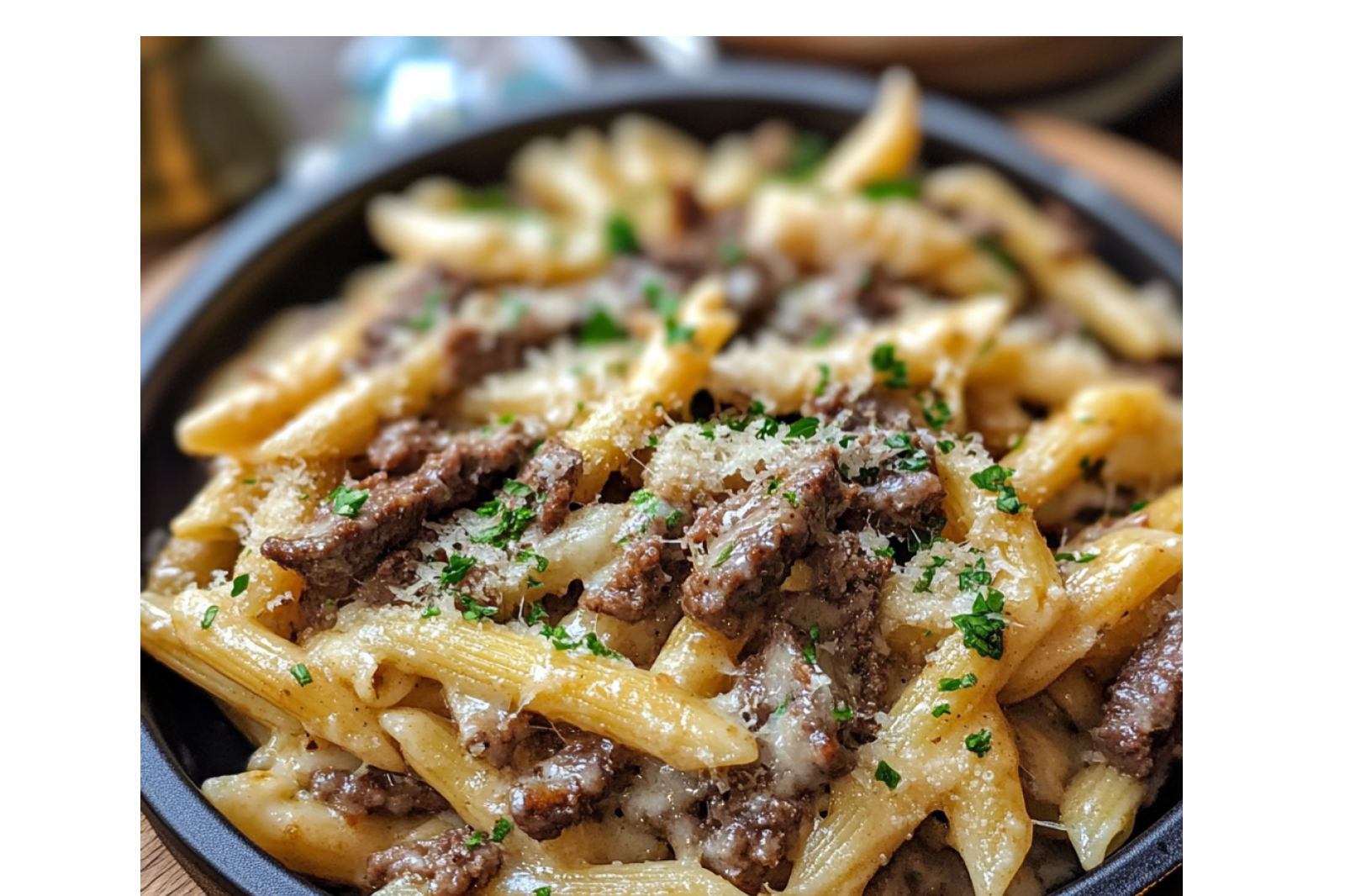 Philly Cheesesteak Pasta