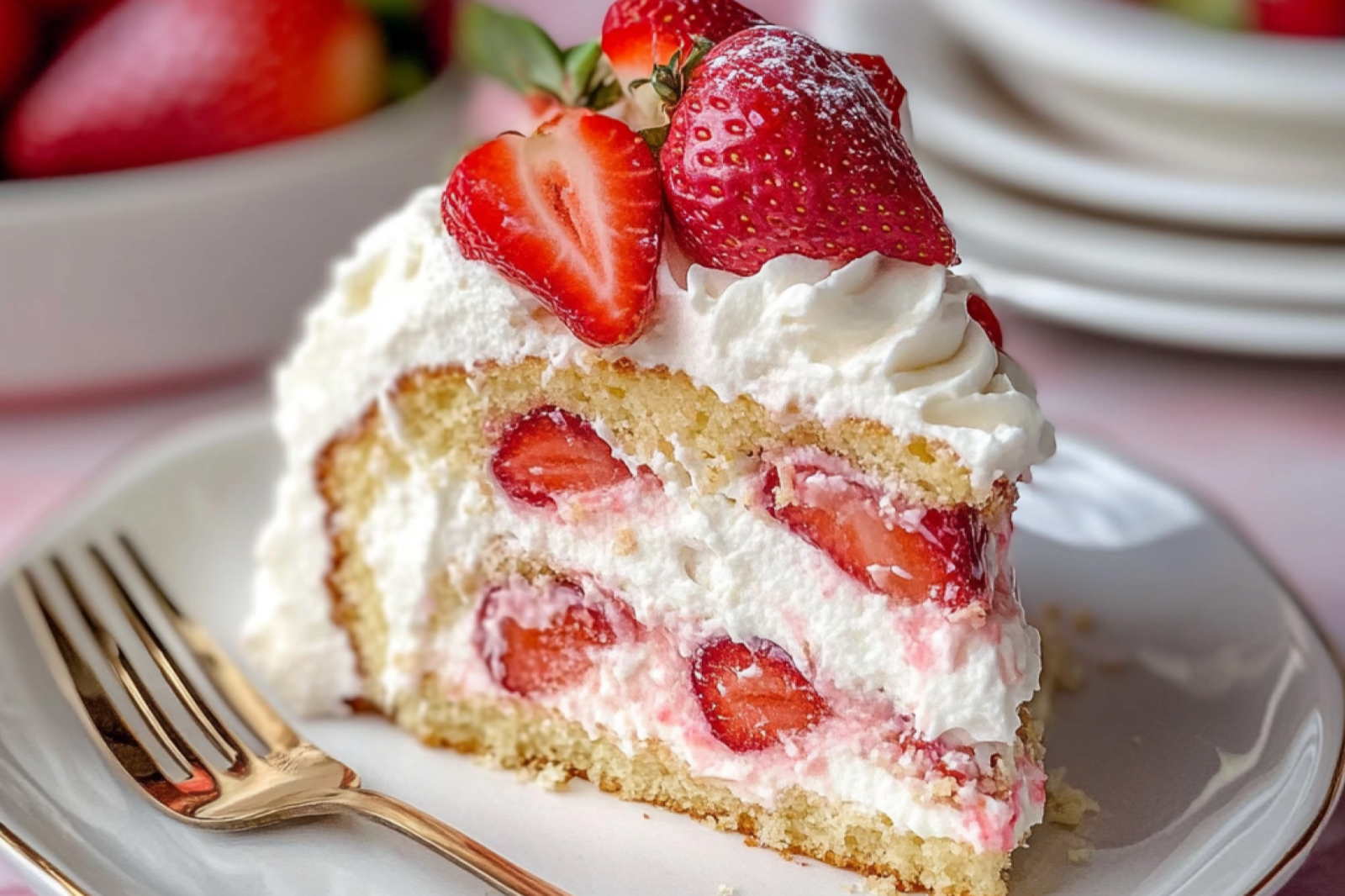 Strawberry Shortcake Cake