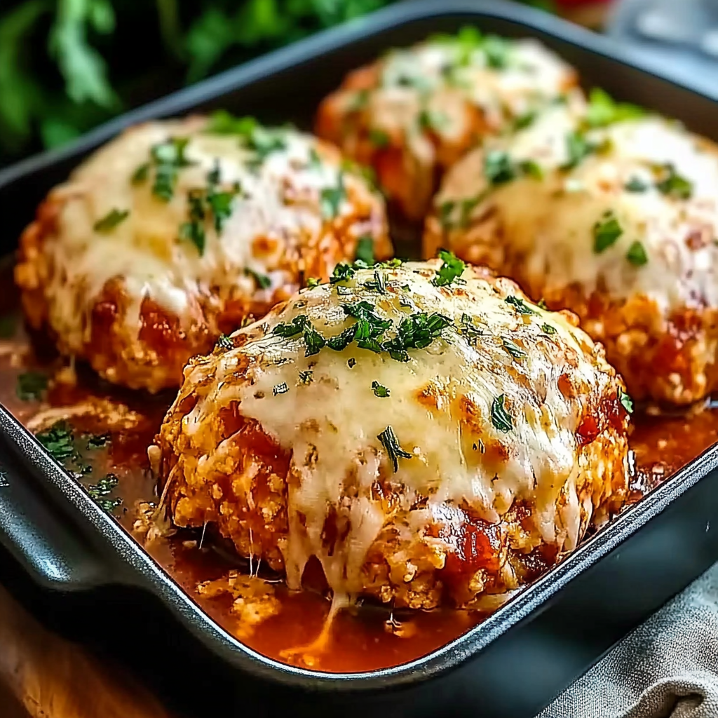 Design 1 Visual for Garlic Parmesan Chicken Meatloaves