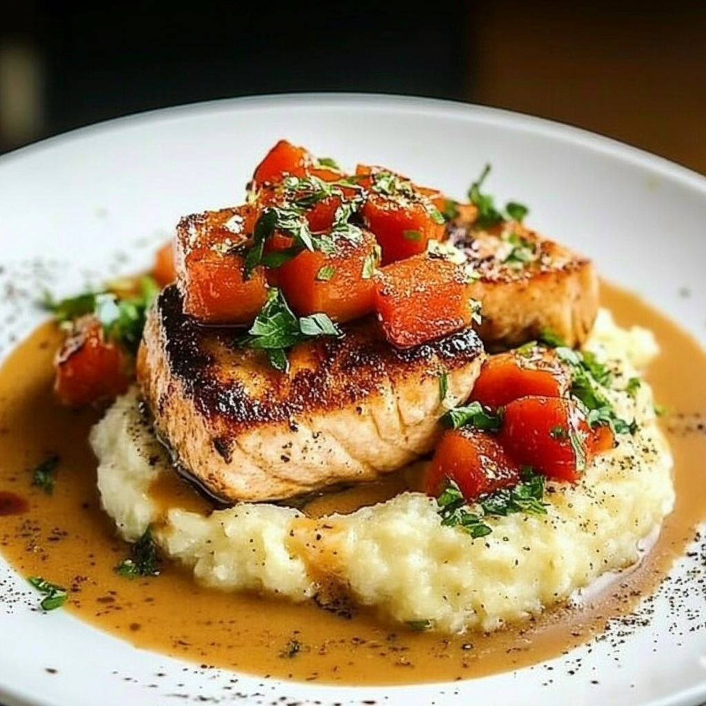Image of Creole Salmon and Grits to save