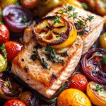 One-Pan Roasted Salmon with Veggies Recipe Guide 3 One-Pan Roasted Salmon with Mediterranean Vegetables