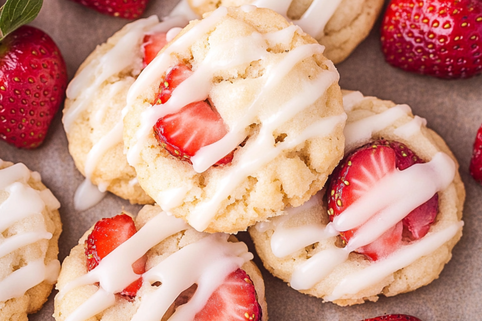 Strawberry Shortcake Cookies