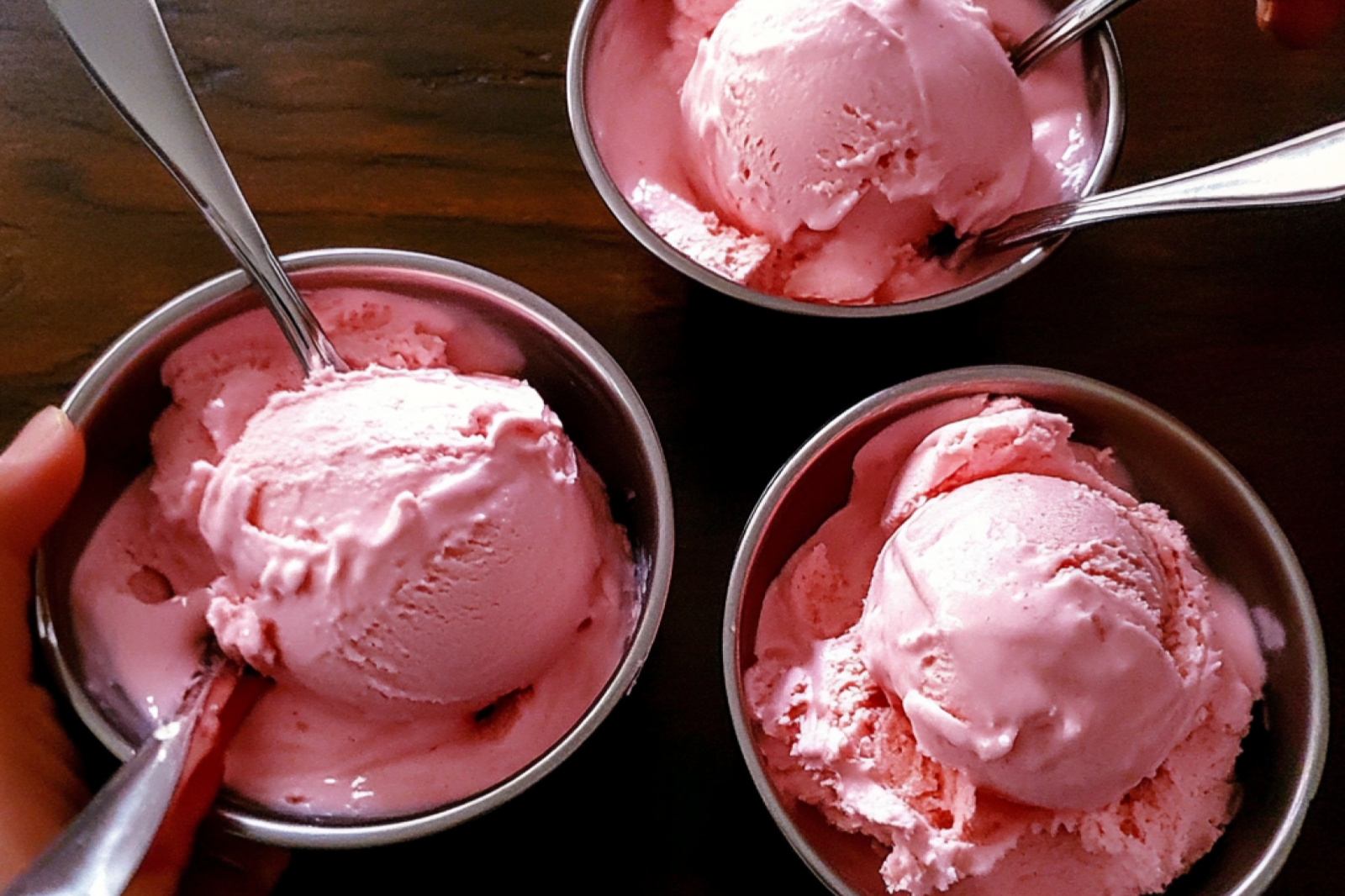 Summer Strawberries Ice Cream
