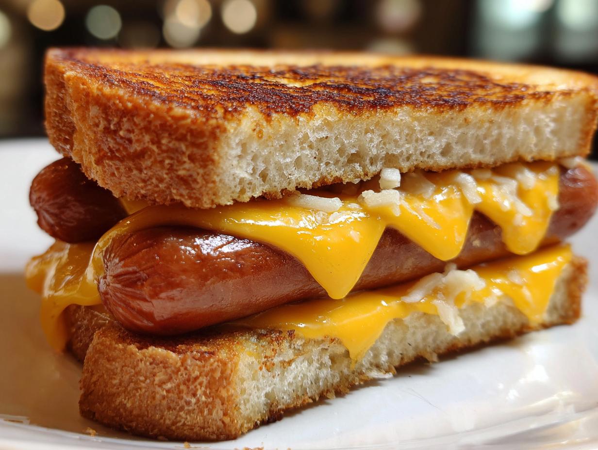Air Fryer Grilled Cheese Hot Dogs