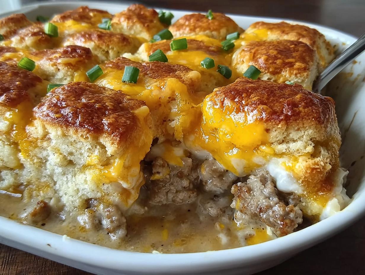 Biscuit Gravy Casserole Thatll