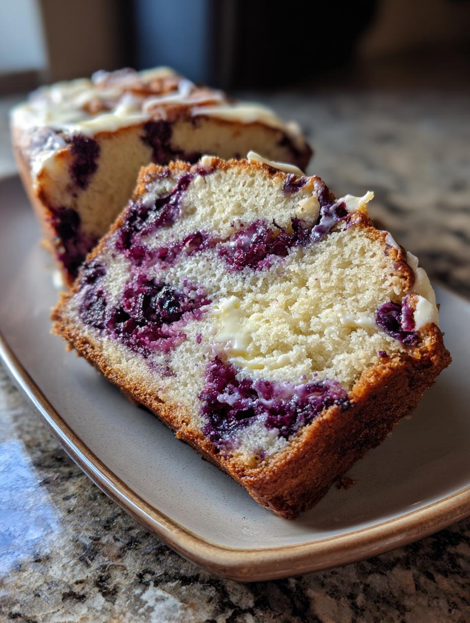 Blueberry Cream Cheese Bread - detail 1