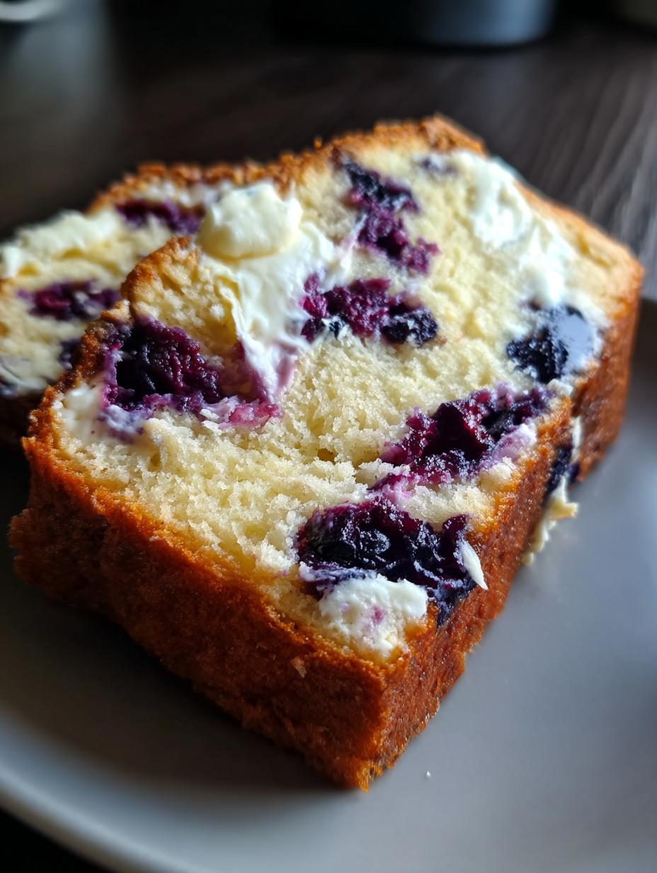 Blueberry Cream Cheese Bread - detail 2