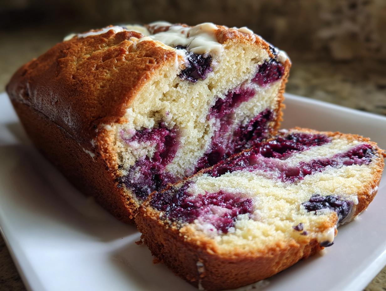 Blueberry Cream Cheese Bread