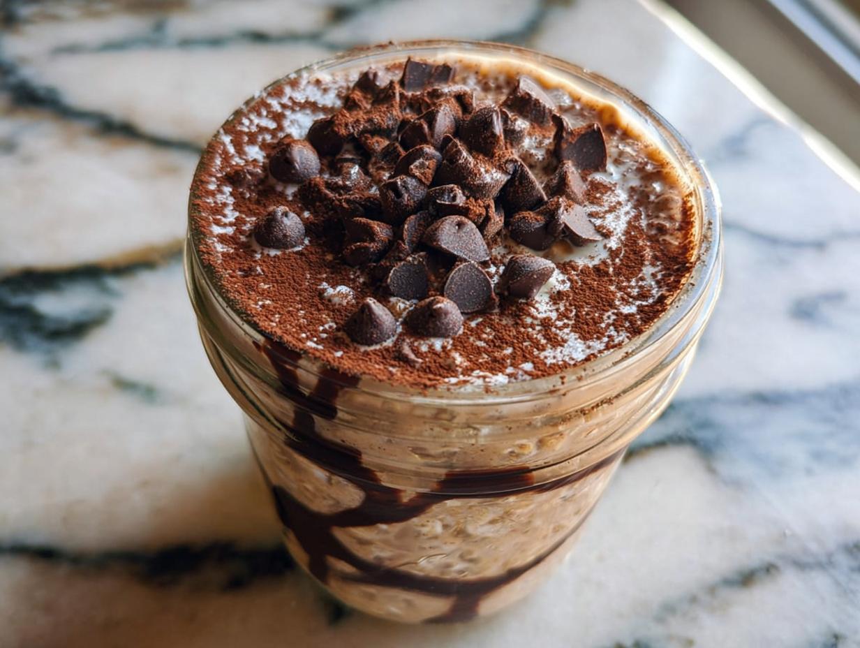 Brownie Batter Overnight Oats - detail 2
