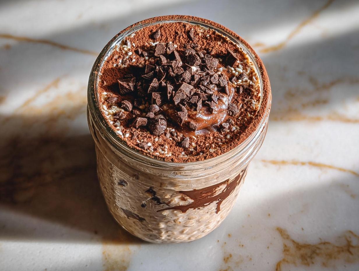 Brownie Batter Overnight Oats: 1 Decadent Treat