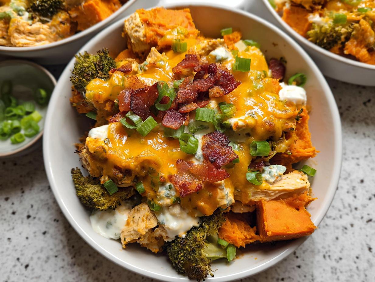 Buffalo Chicken Sweet Potato Casserole: 1 Amazing Dinner 2 Buffalo Chicken Sweet Potato Casserole - detail 1