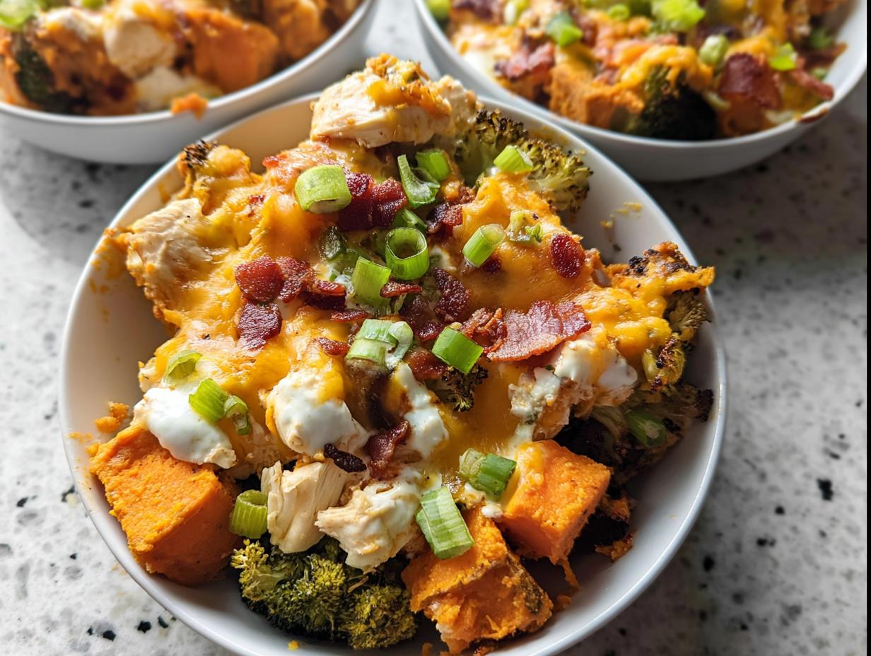 Buffalo Chicken Sweet Potato Casserole: 1 Amazing Dinner 1 Buffalo Chicken Sweet Potato Casserole