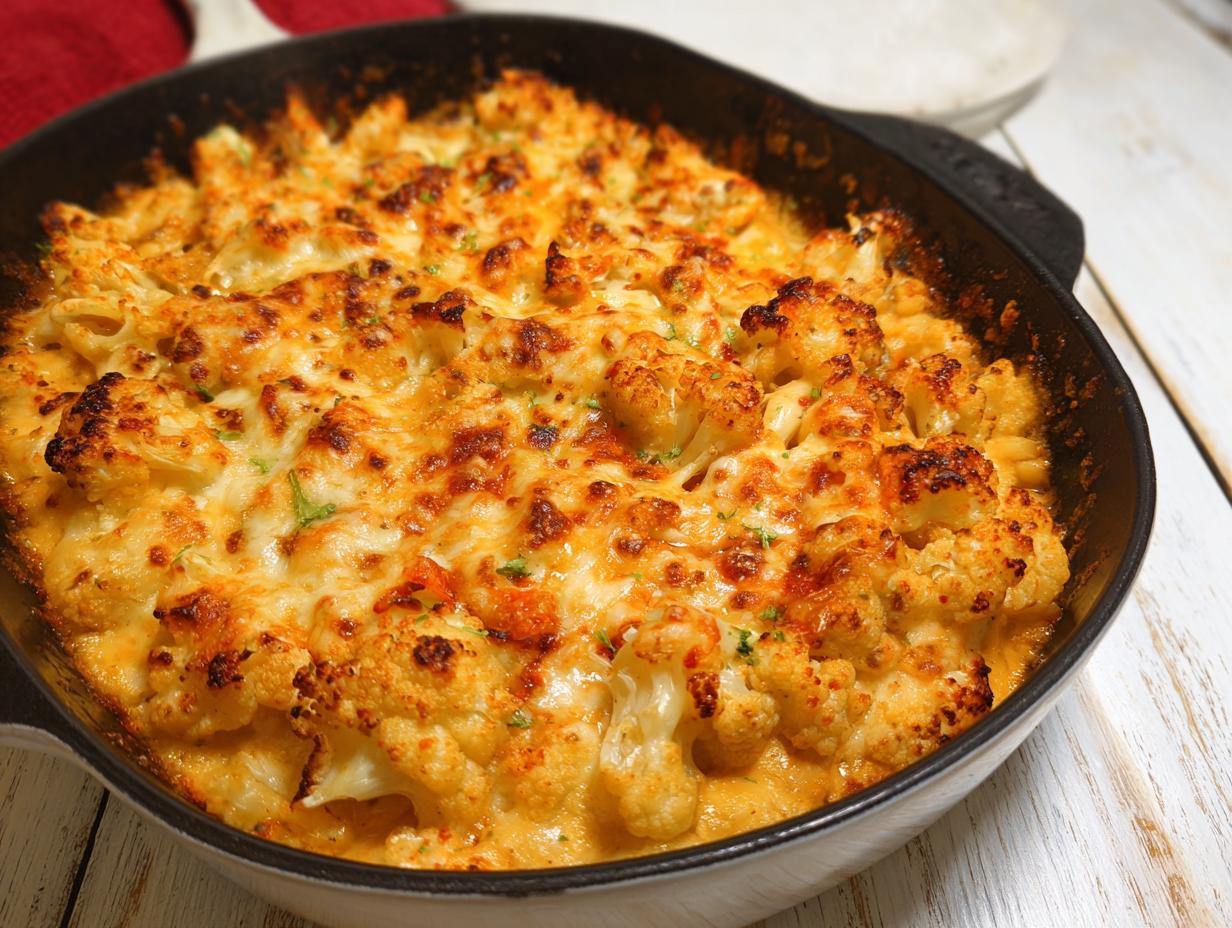 Cauliflower Buffalo Casserole: Spicy 10-Min Wonder 1 Cauliflower Buffalo Casserole