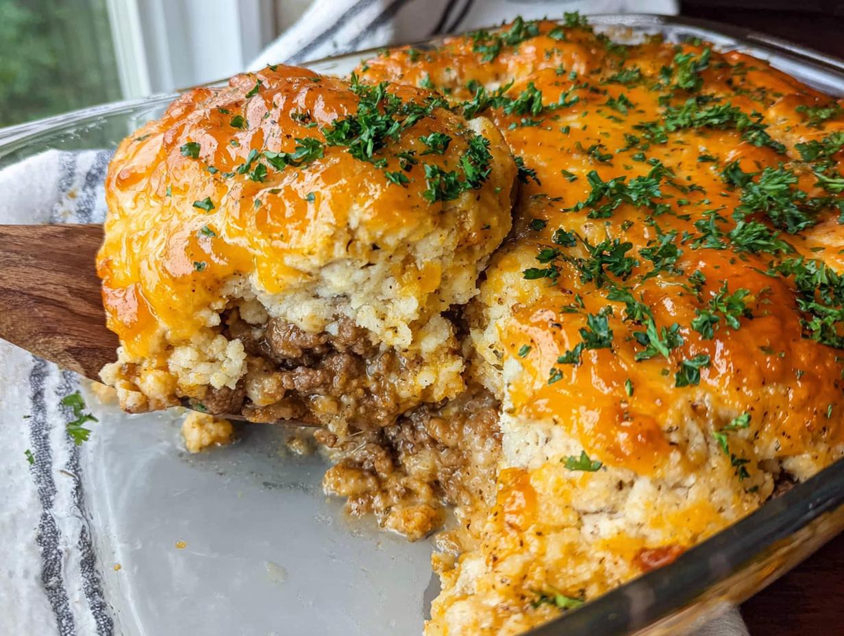 Cheddar Bay Ground Beef Cobbler: 1 Comfort Food Dream