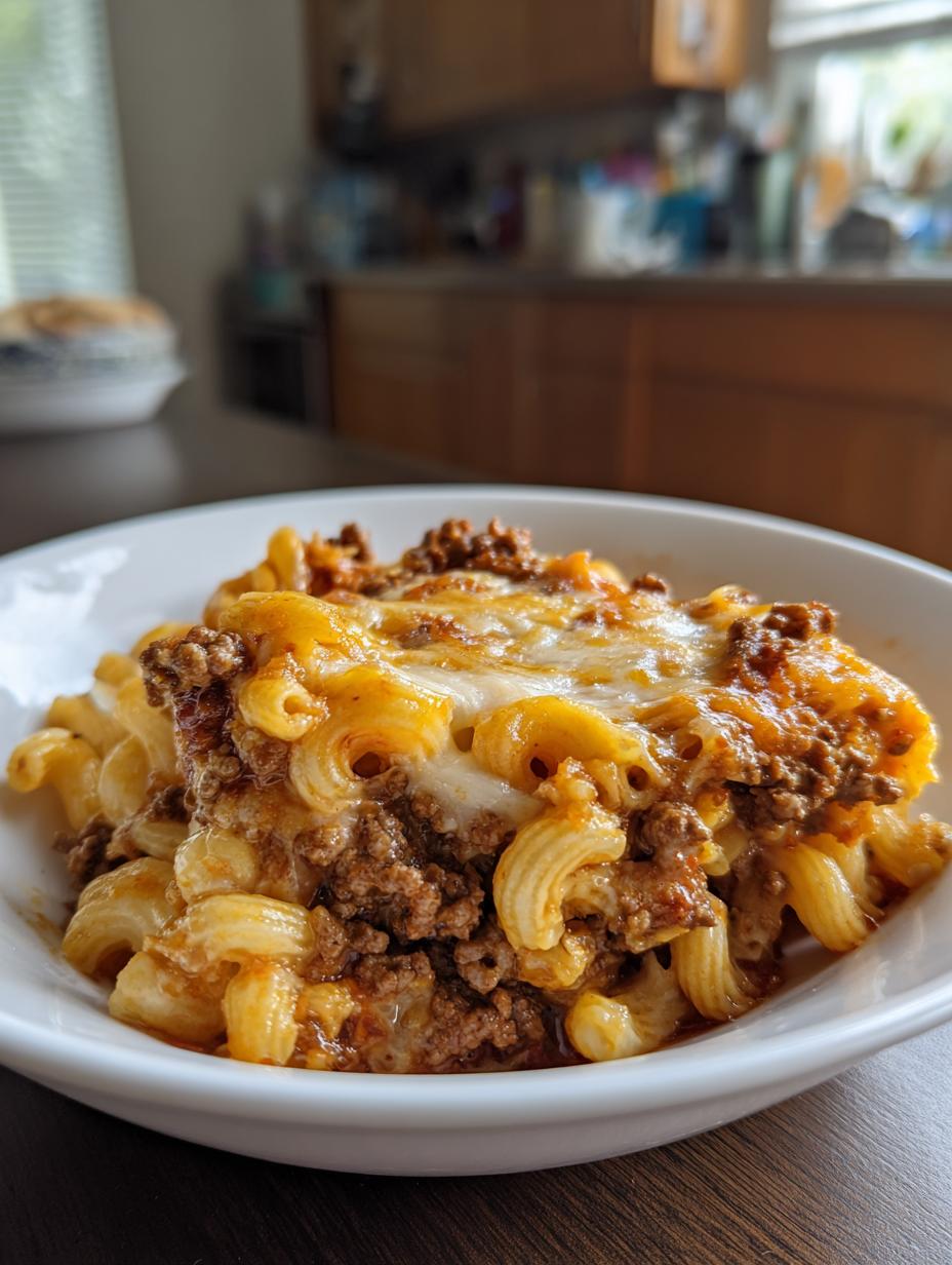 Cheesy Hamburger Casserole - detail 1