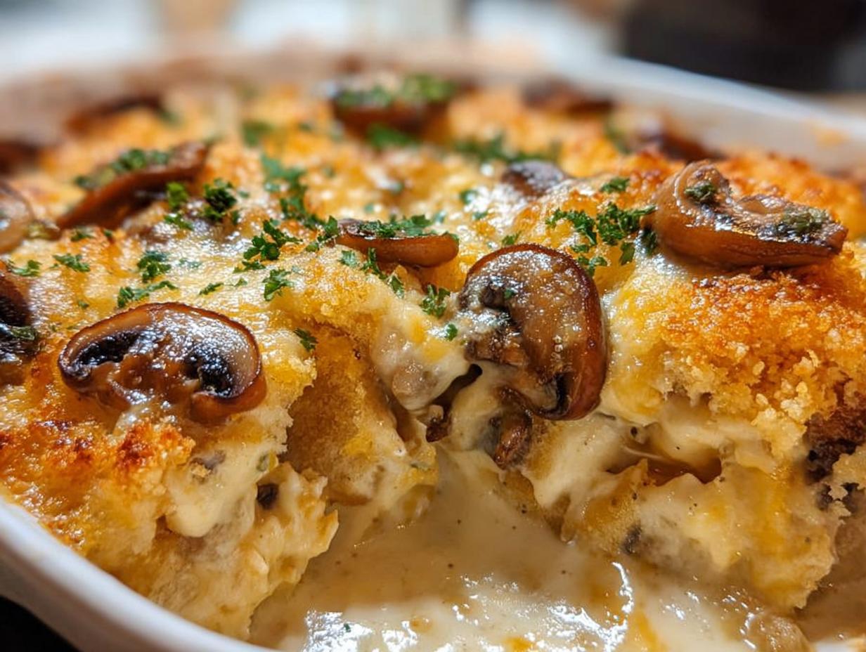 Cheesy Mushrooms Casserole - detail 2