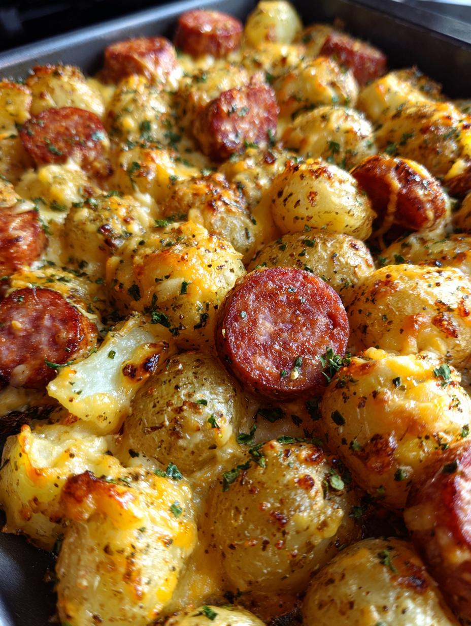 Cheesy Ranch Potatoes and Smoked Sausage - detail 1