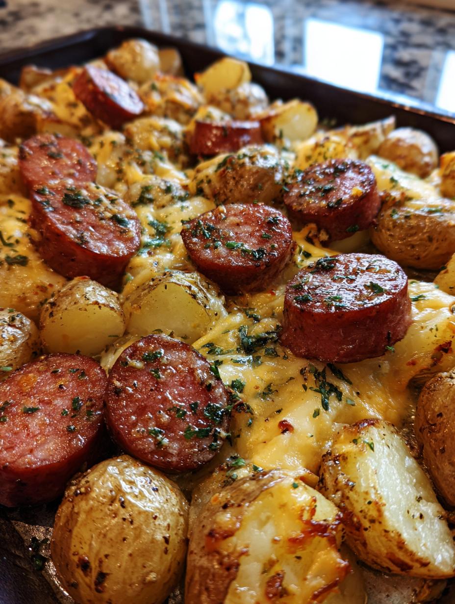 Cheesy Ranch Potatoes and Smoked Sausage - detail 2