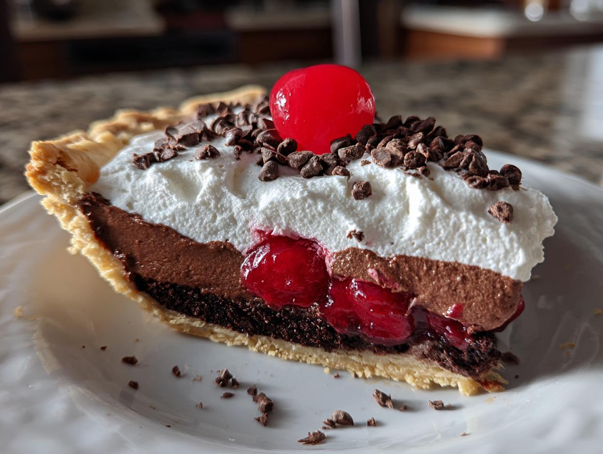 Chocolate Cherry Cream Pie