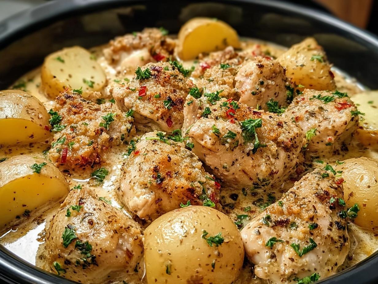 Crockpot Garlic Parmesan Chicken: 1 Impressive Dinner - Crockpot Garlic Parmesan Chicken - additional detail