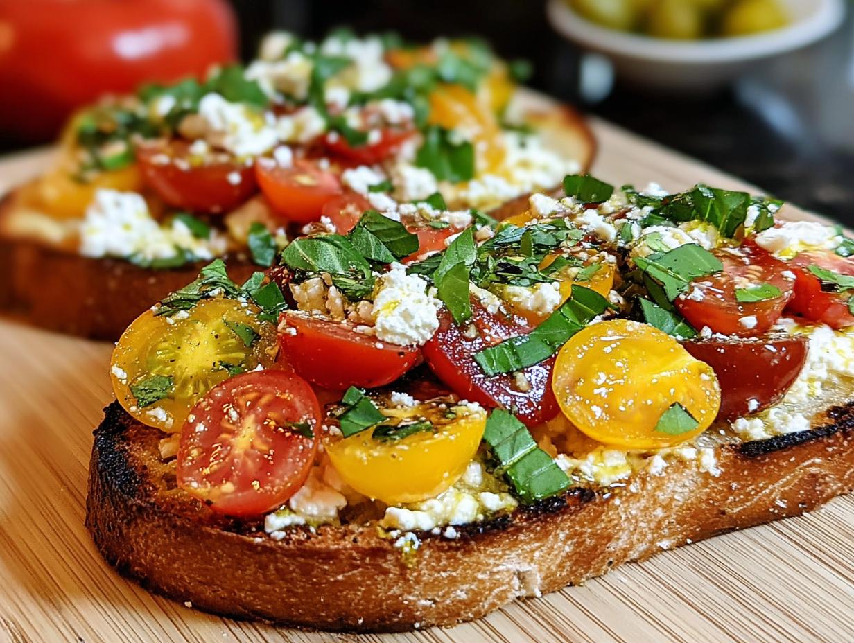 Delightful Mediterranean Breakfast Toast: 15-Minute Flavor