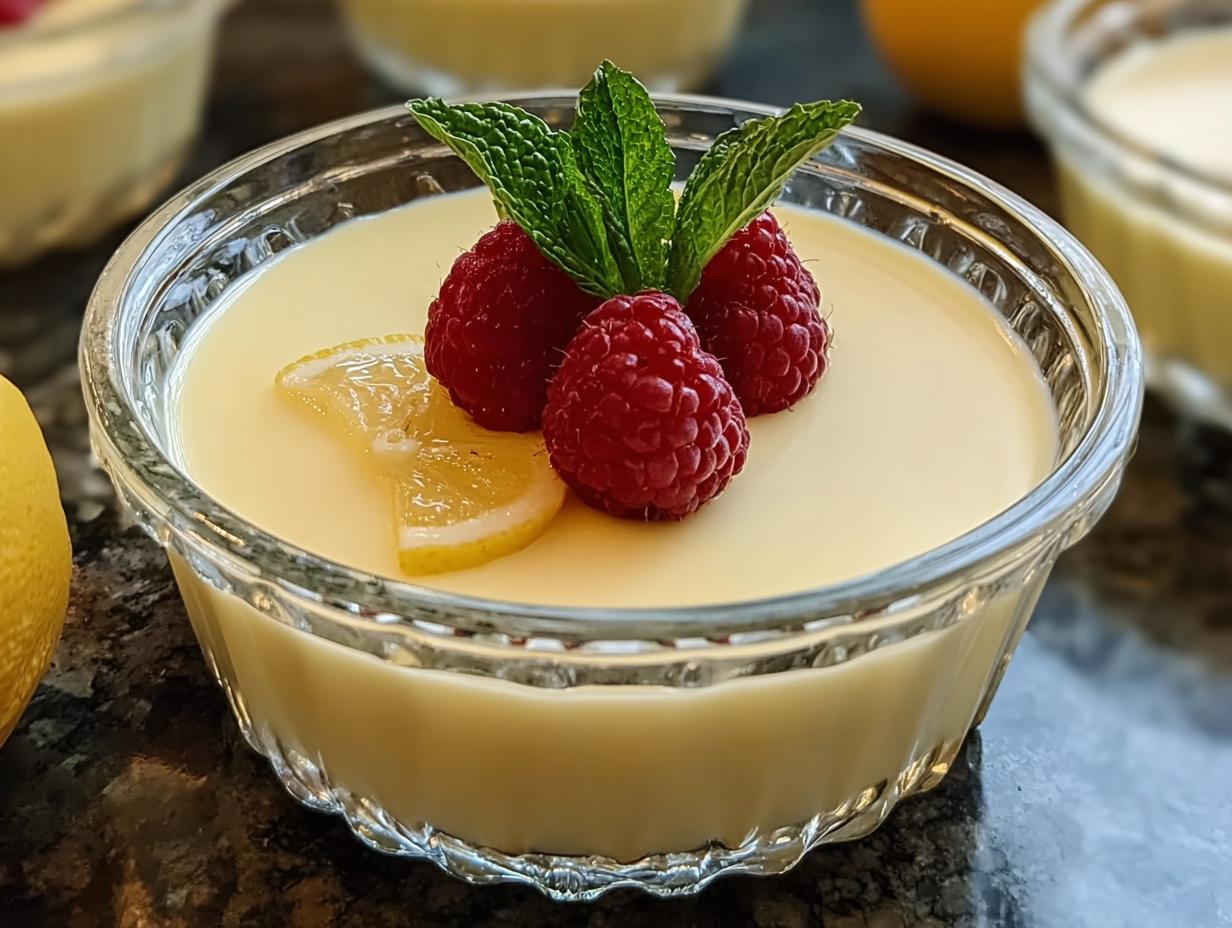 English Lemon Posset: 15 Min Creamy Delight - English Lemon Posset - additional detail