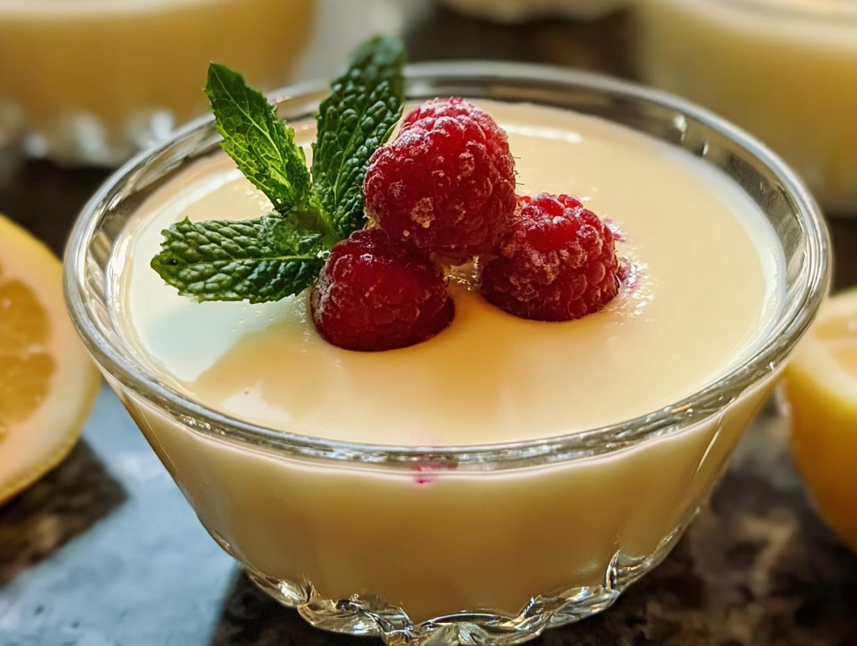 English Lemon Posset: 15 Min Creamy Delight - English Lemon Posset - additional detail
