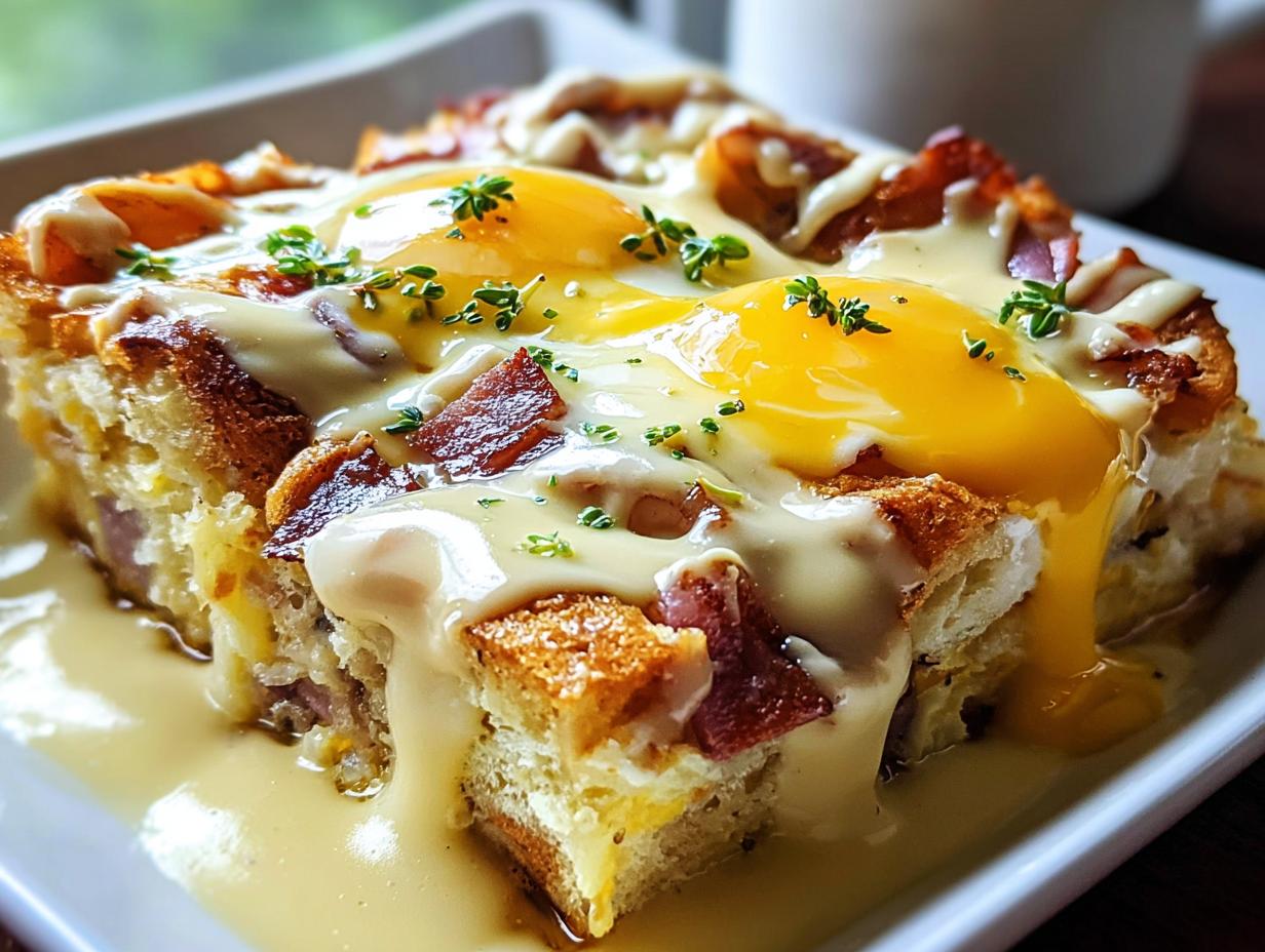 Flavorful Eggs Benedict Casserole