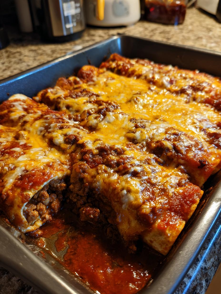 Ground Beef Enchiladas - detail 1