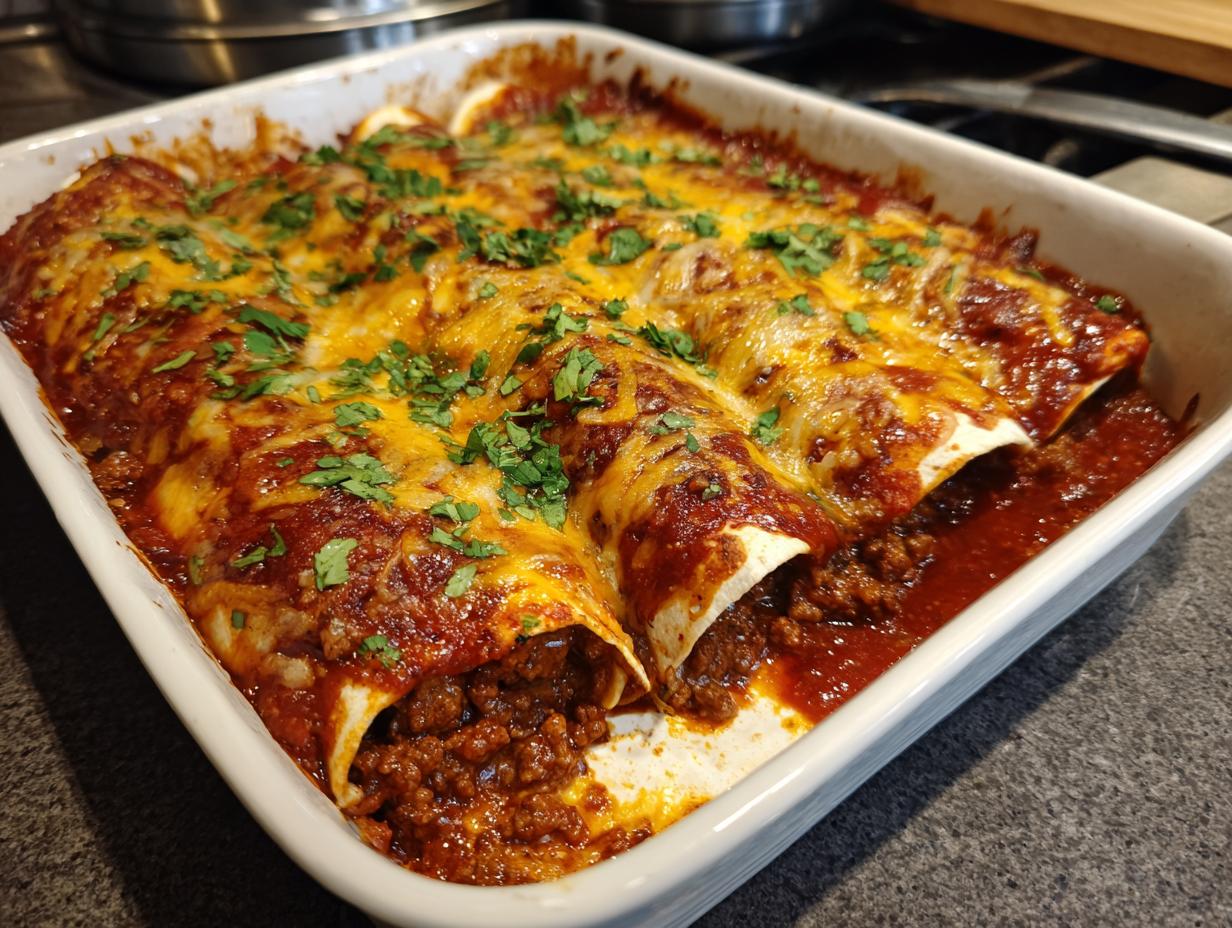 Ground Beef Enchiladas