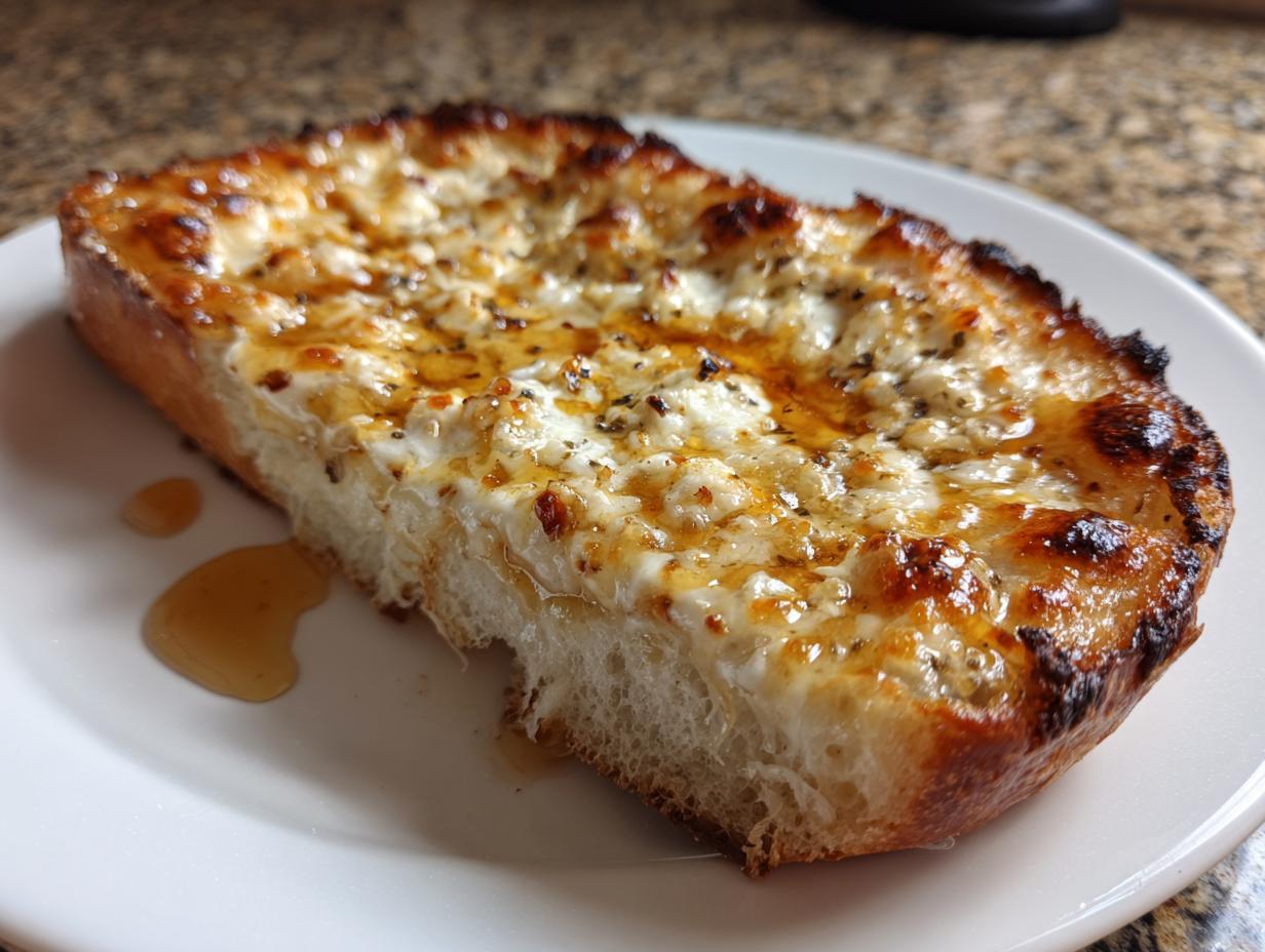 Honey Garlic Bread Pizza: 1 Horrifyingly Easy Secret 1 Honey Garlic Bread Pizza