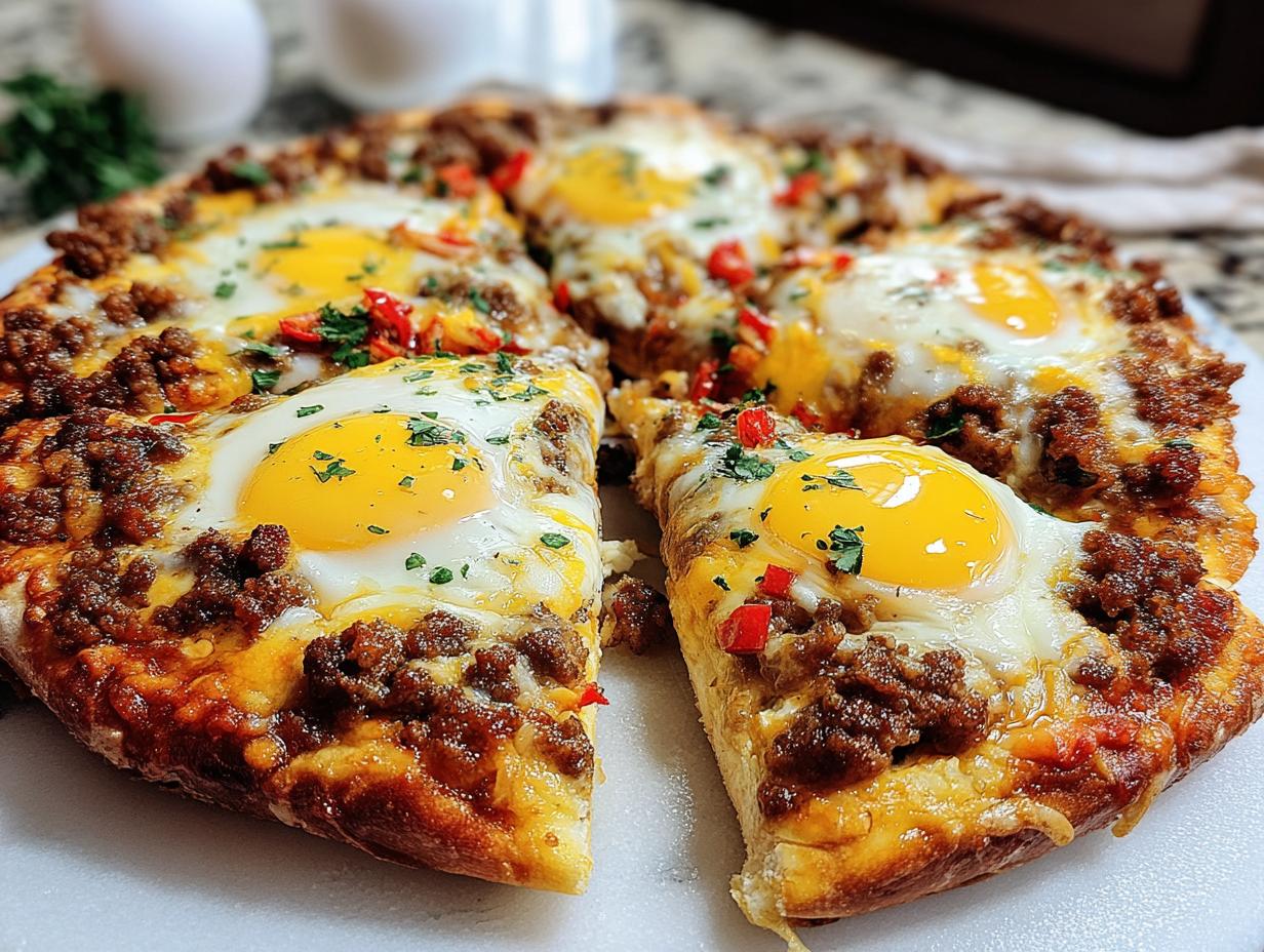 Irresistible Sausage Breakfast Pizza: 1 Amazing Meal 1 Irresistible Sausage Breakfast Pizza