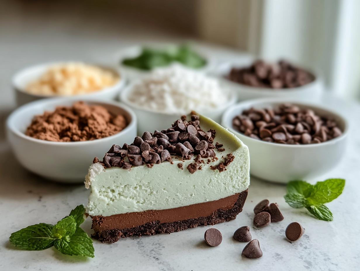Mint Chocolate Fudge Cheesecake