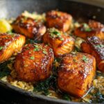 Easy One Skillet Salmon Lemon Flavorburst 4 One Skillet Salmon Lemon
