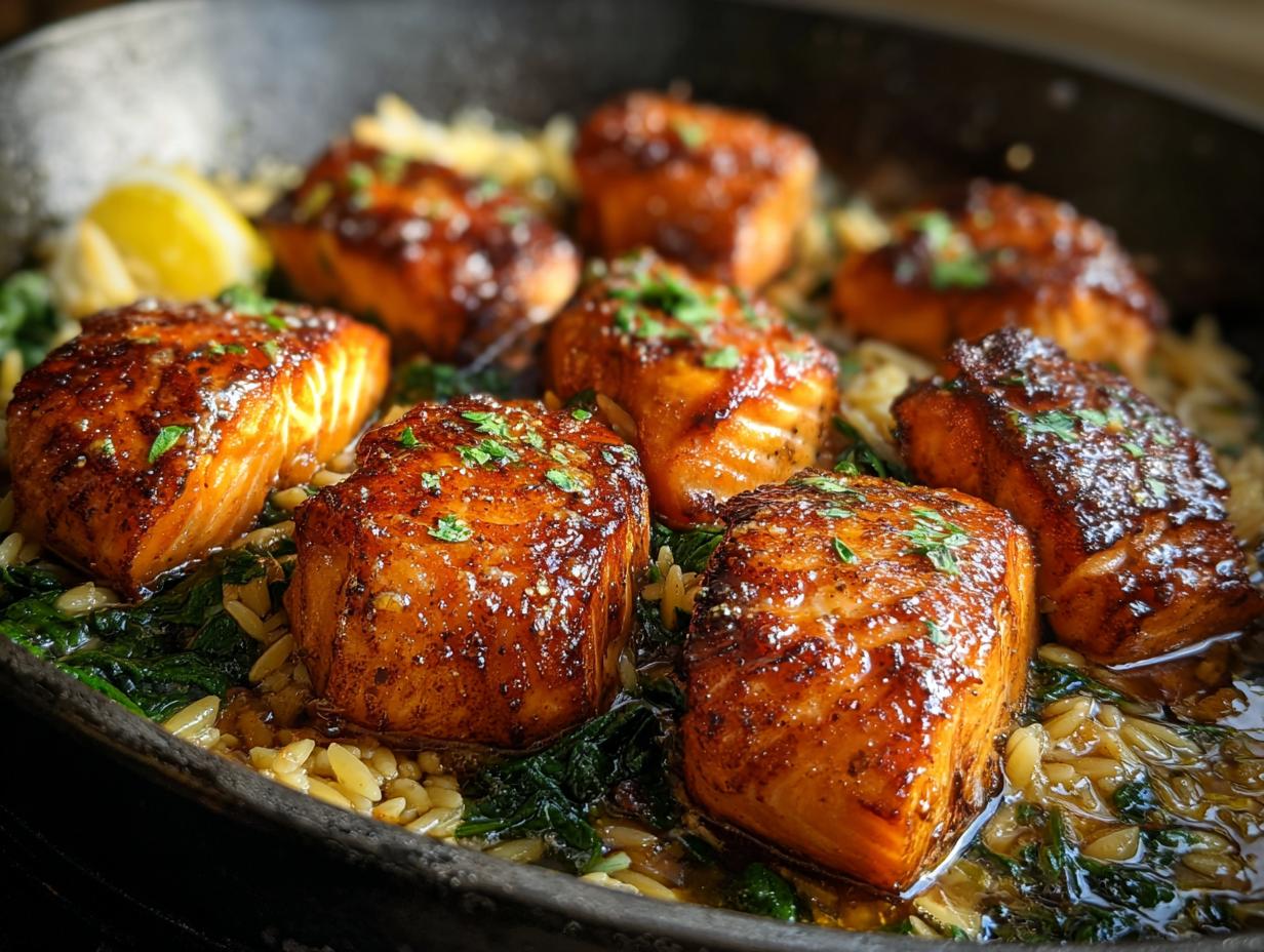 One Skillet Salmon Lemon