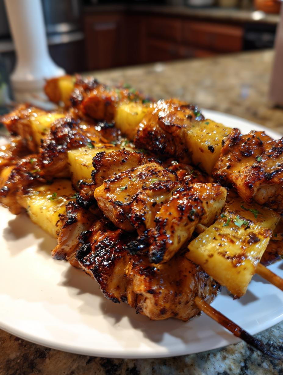 Pineapple Chicken Kabobs - detail 2