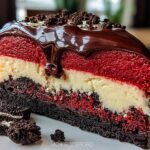 Red Velvet Oreo Cheesecake