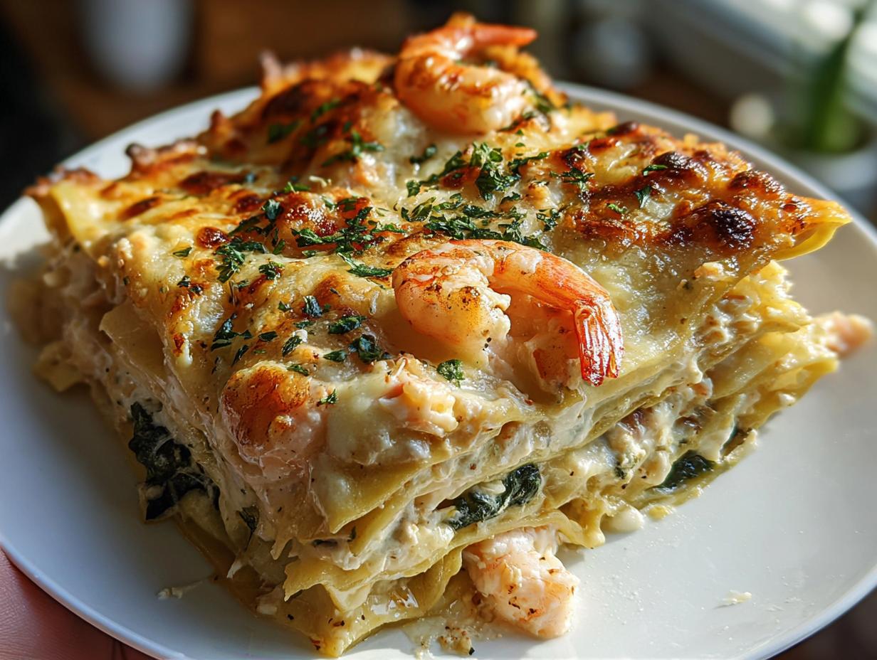 Seafood Lasagna Shrimp Crab: 1 Great Recipe 3 Seafood Lasagna Shrimp Crab - Delicious Layers