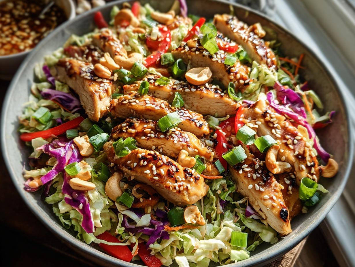 Sesame Chicken Cabbage Crunch: 1 Satisfying Meal 2 Sesame Chicken Cabbage Crunch: 1 Satisfying Meal - Sesame Chicken Cabbage Crunch - additional detail