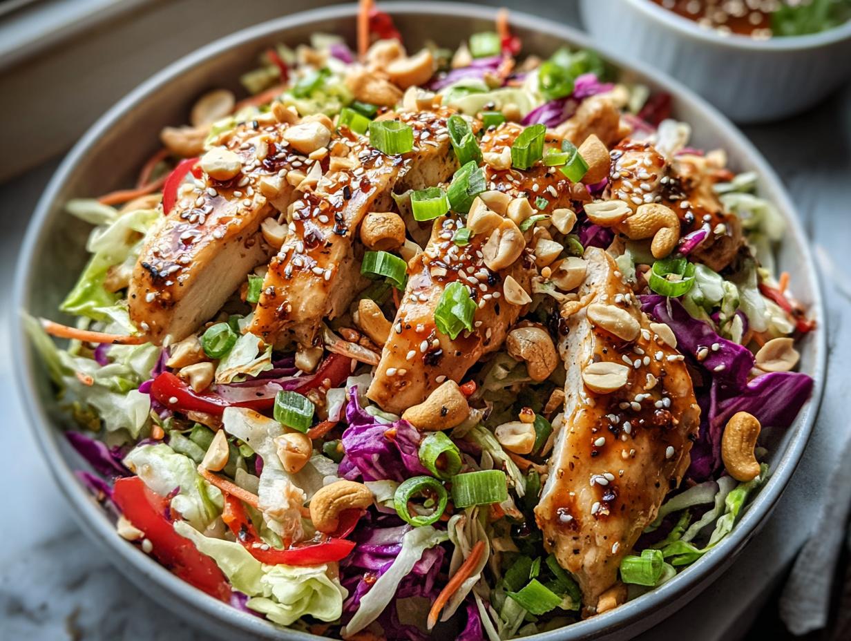 Sesame Chicken Cabbage Crunch: 1 Satisfying Meal 3 Sesame Chicken Cabbage Crunch: 1 Satisfying Meal - Sesame Chicken Cabbage Crunch - additional detail