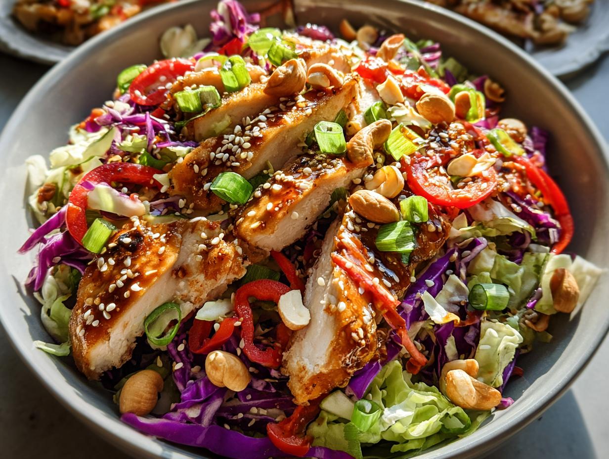 Sesame Chicken Cabbage Crunch: 1 Satisfying Meal
