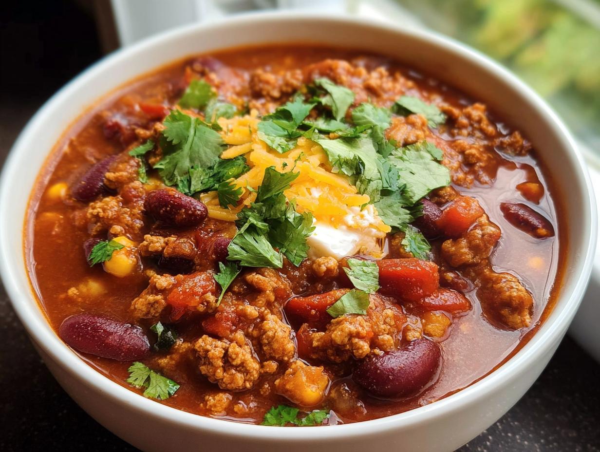 Slow Cooker Turkey Chili: 1 Genuinely Delicious Meal - Slow Cooker Turkey Chili - additional detail