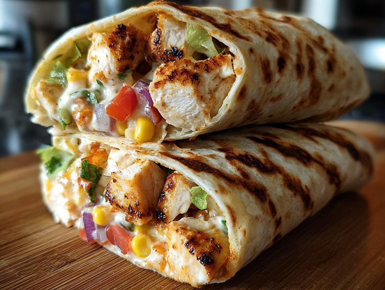 Southwest Grilled Chicken Wraps
