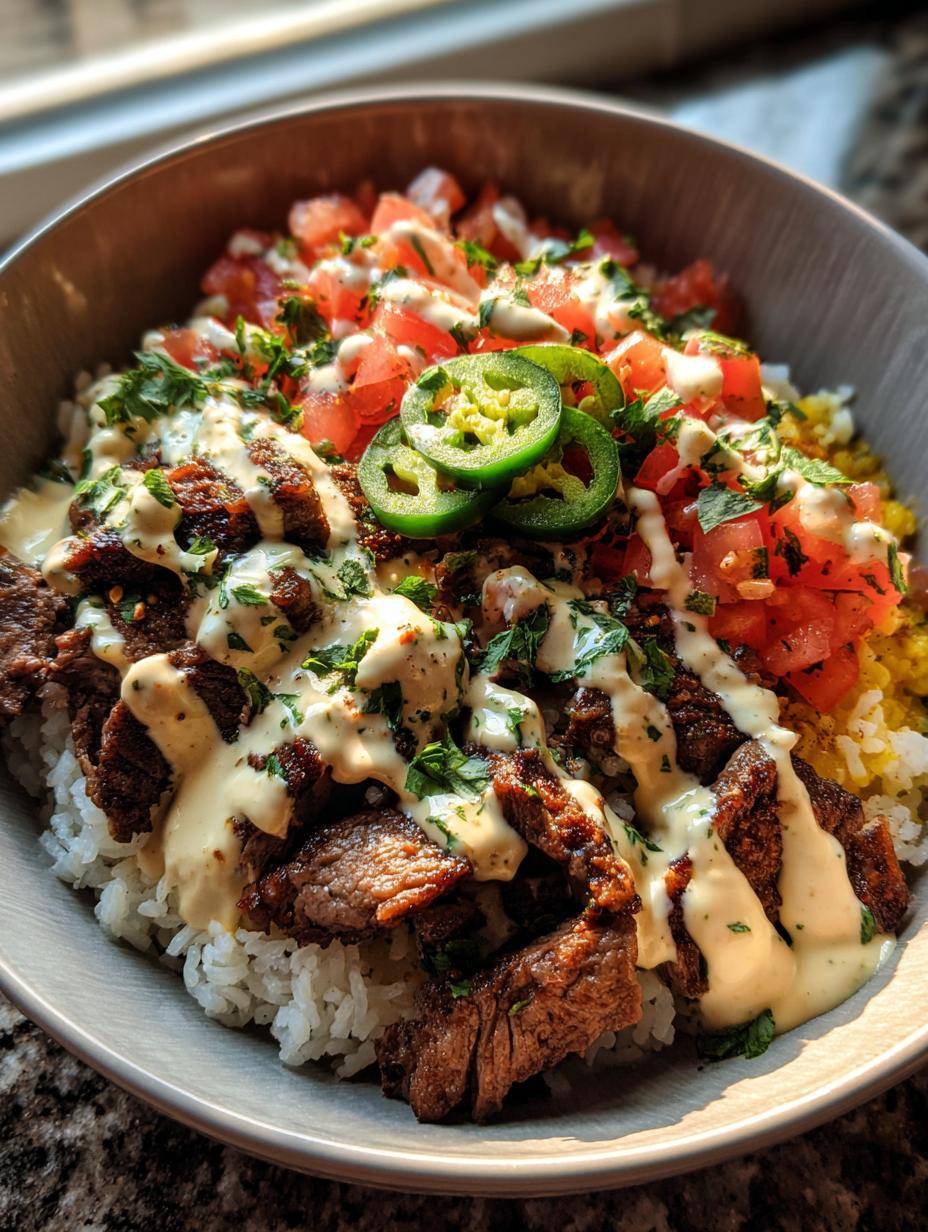 Steak Queso Rice - detail 2