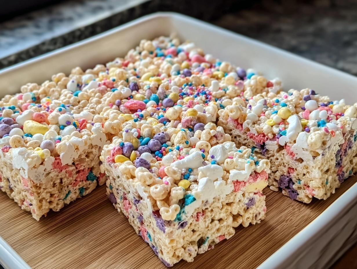 Cake Batter Rice Krispie Treats: 15-Min Magic - Cake Batter Rice Krispie - additional detail