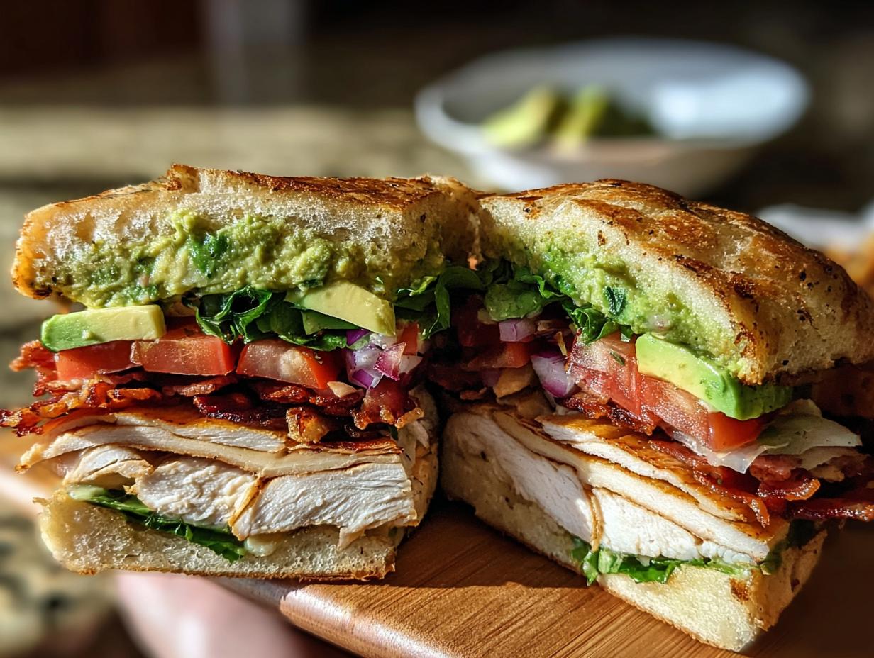 The Perfect Chicken Bacon Avocado Sandwich 2 The Excellent Chicken Bacon Avocado Sandwich - Chicken Bacon Avocado Sandwich - main visual representation