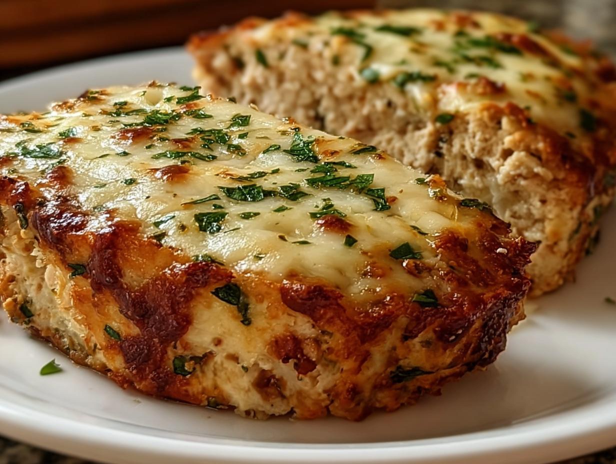 Chicken Meatloaf Garlic Parmesan: Amazing Taste 2 Chicken Meatloaf Garlic Parmesan: Outstanding Taste - Chicken Meatloaf Garlic Parmesan - main visual representation