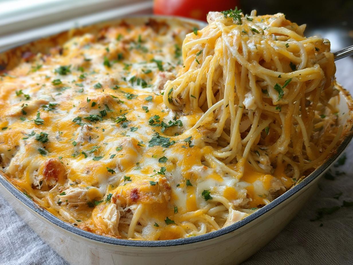 Chicken Spaghetti Casserole: Easy 30-Min Comfort - Chicken Spaghetti Casserole - additional detail